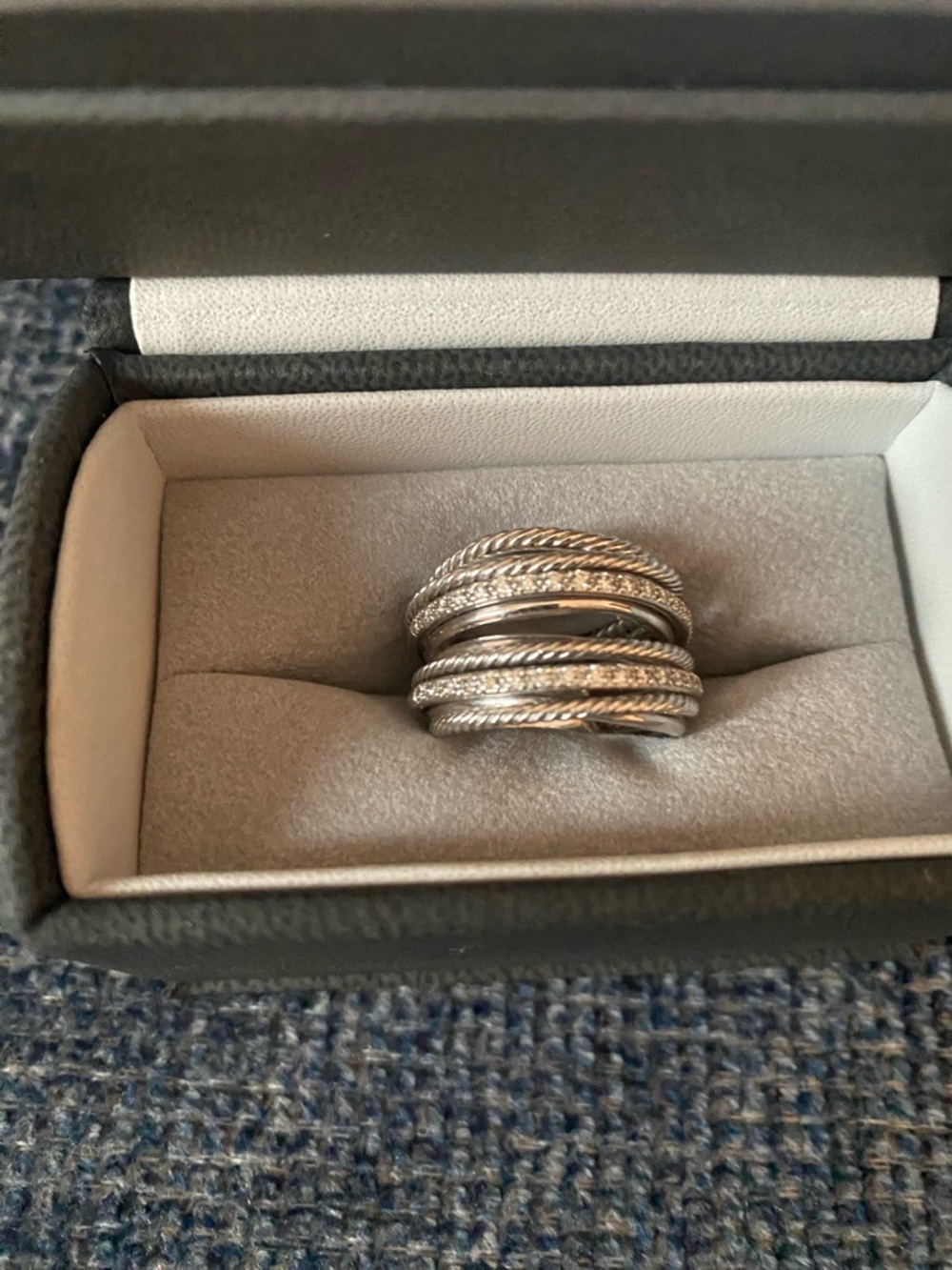David Yurman
Crossover Wide Ring with Diamonds and Silver, 18mm - Picture 5 of 14